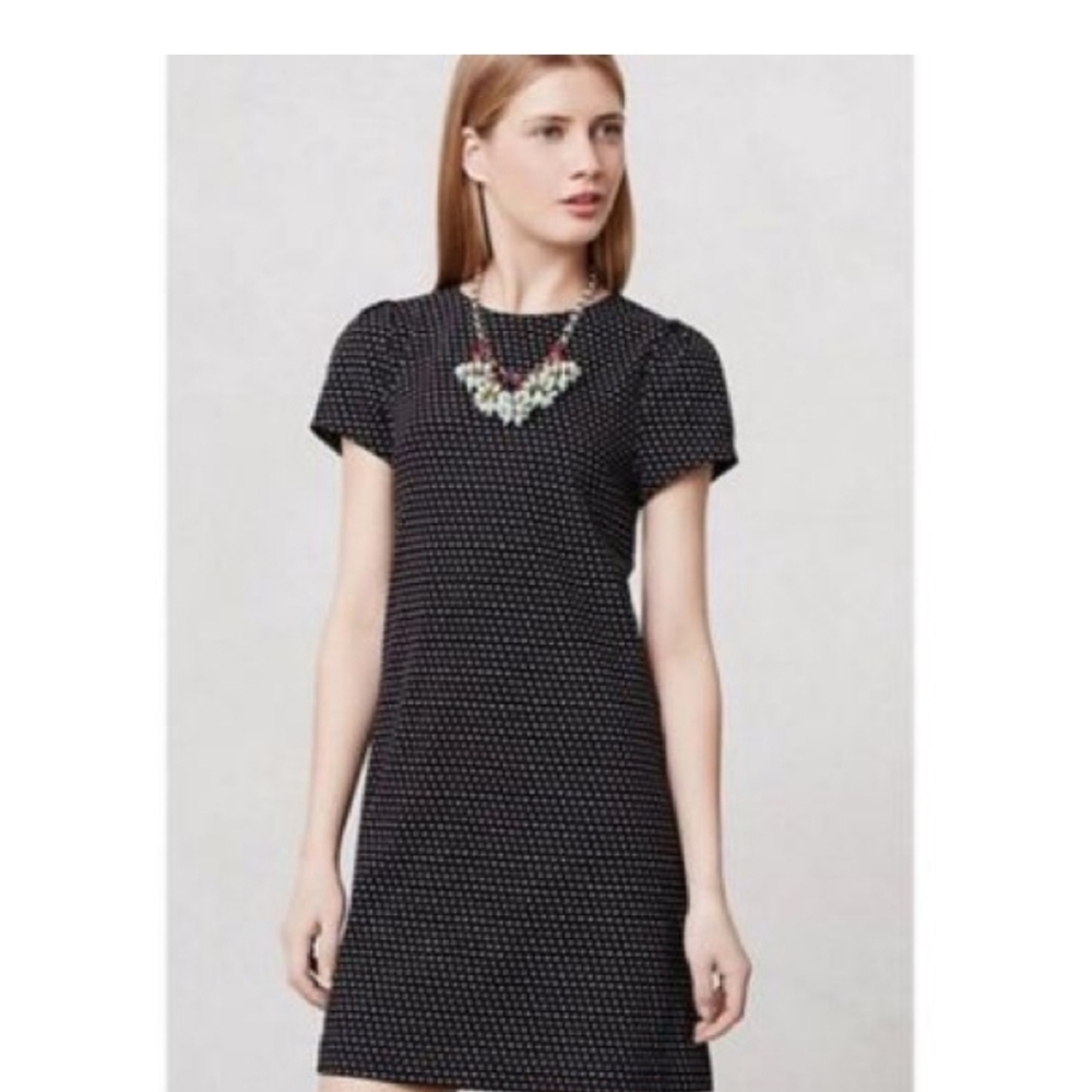 Anthropologie Maeve Polka Dot Dress Cotton Size Small